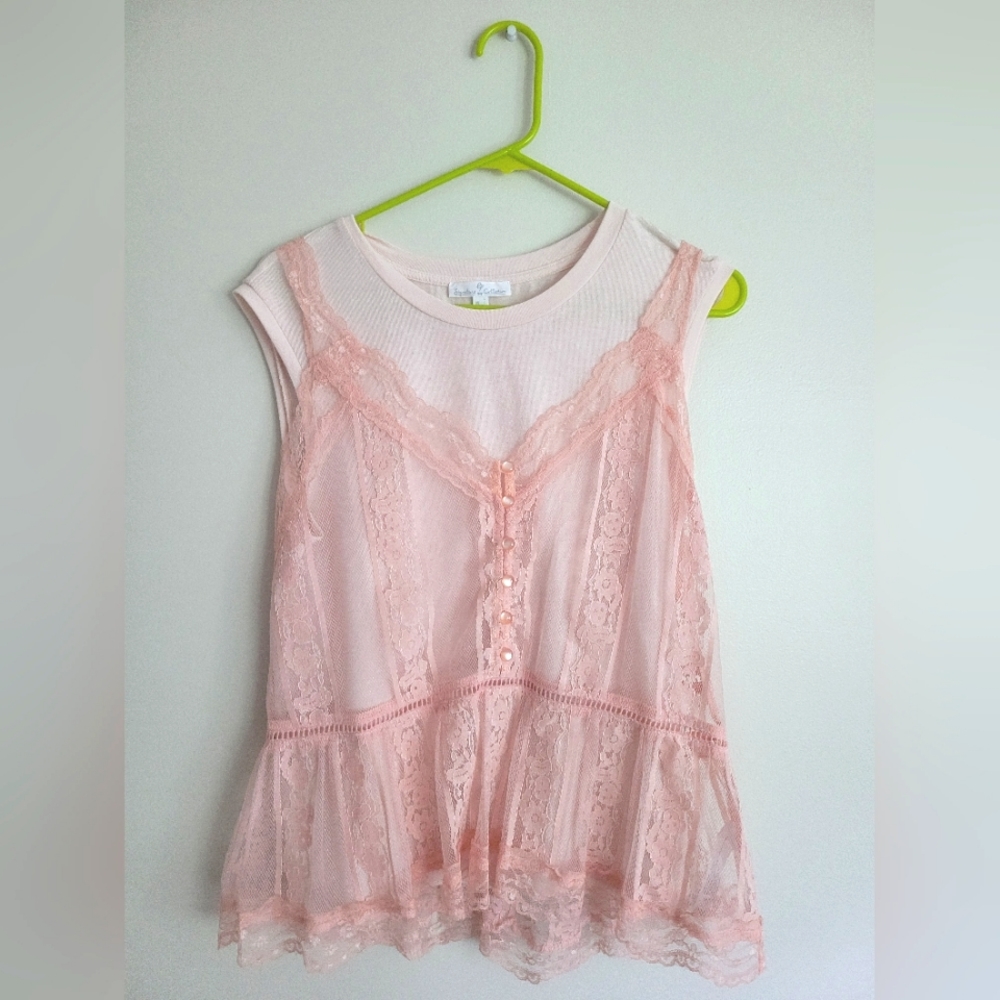 Thai Brand "EP" Pink Two-Piece Blouse